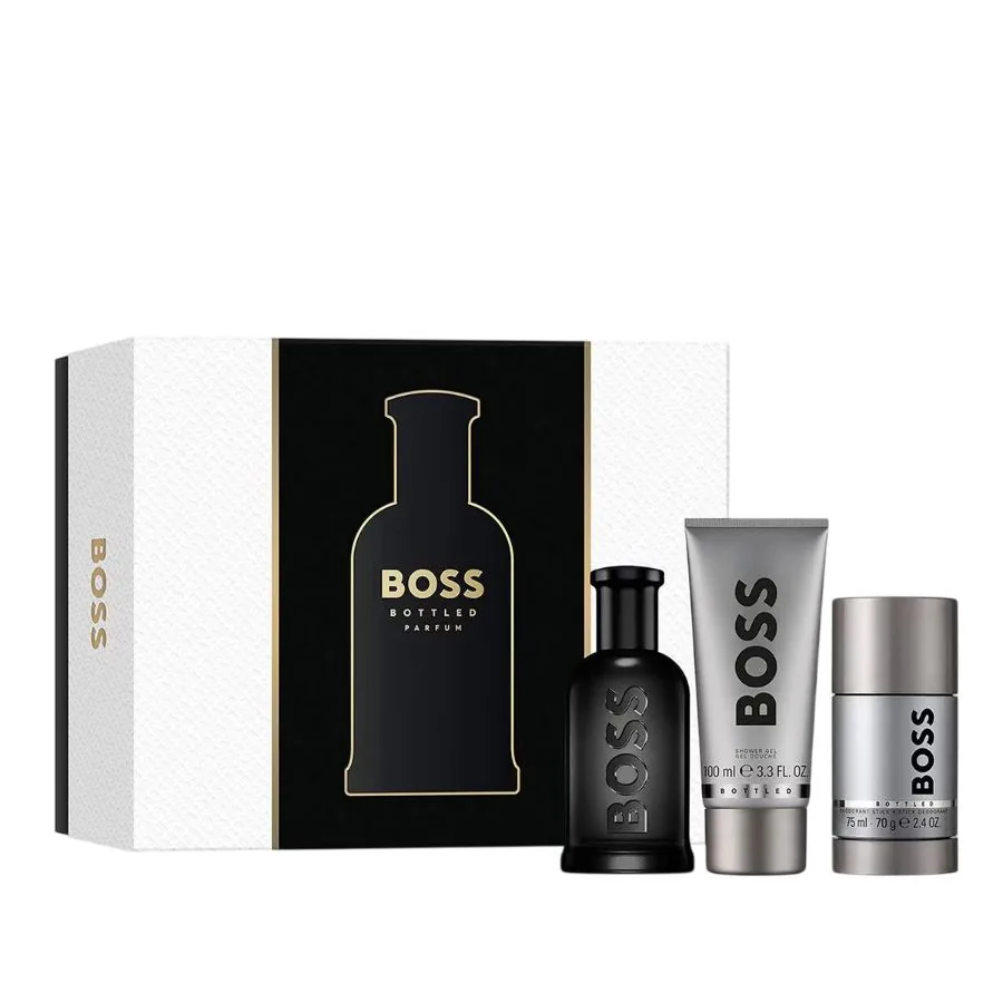 SET C HUGO B. BOTTLED PARFUM 100ML. +GEL+DESODORANTE